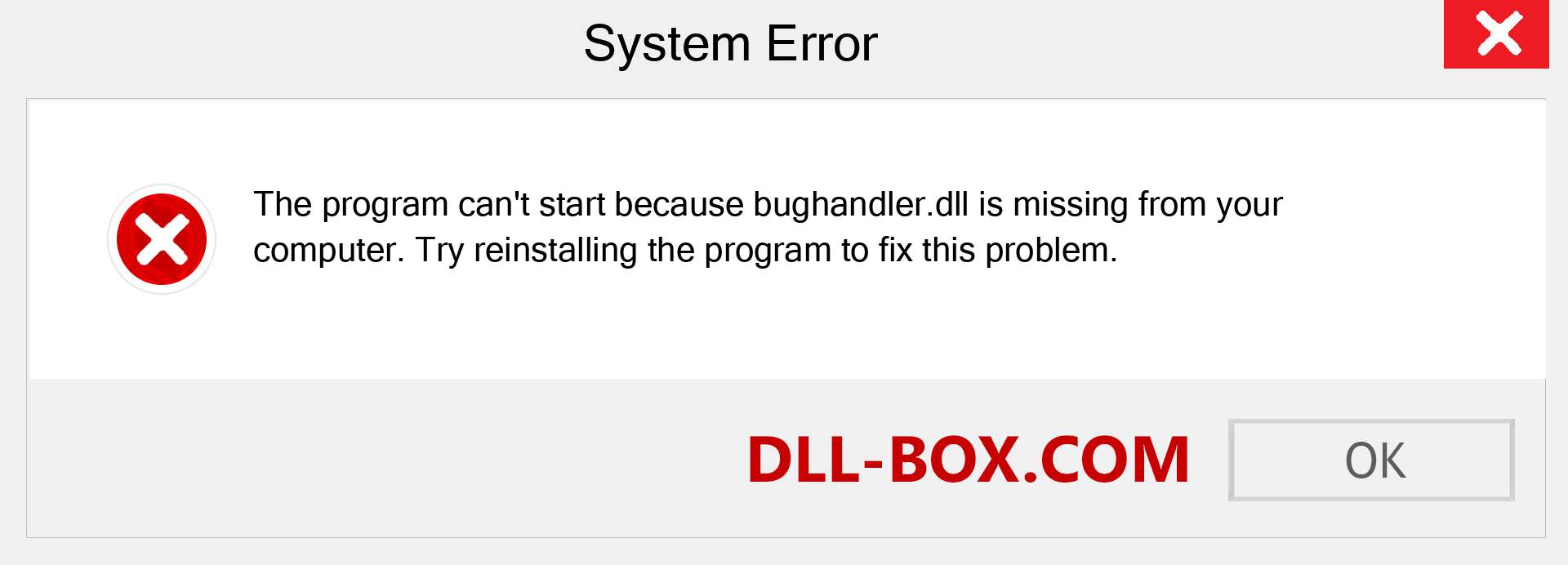  bughandler.dll file is missing?. Download for Windows 7, 8, 10 - Fix  bughandler dll Missing Error on Windows, photos, images